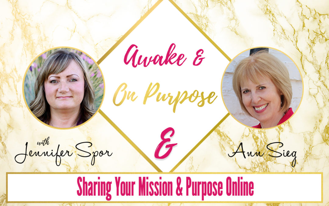 Sharing Your Mission & Purpose Online with Ann Sieg